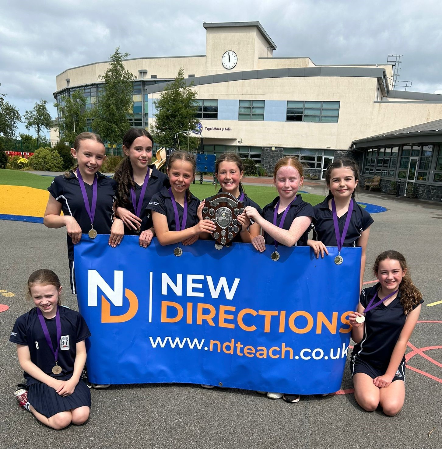 Netball County Cup winners: Hawarden Village Church School 