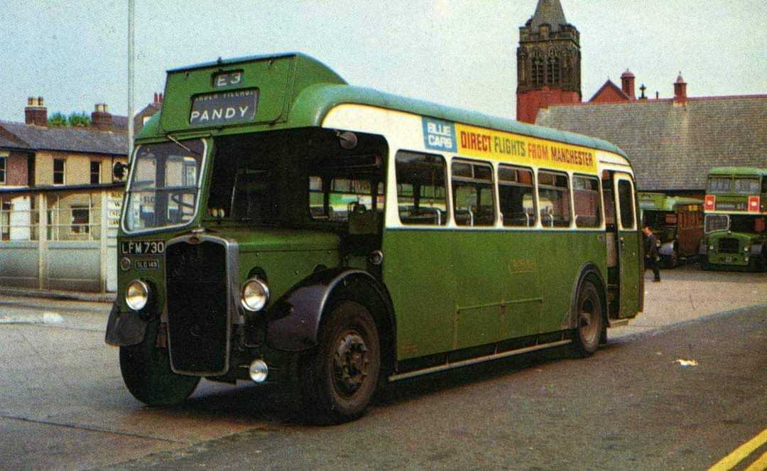 David Kelly shared this photo: This was the bus I used to use around 1970, Pandy hasnt had a decent bus service since.