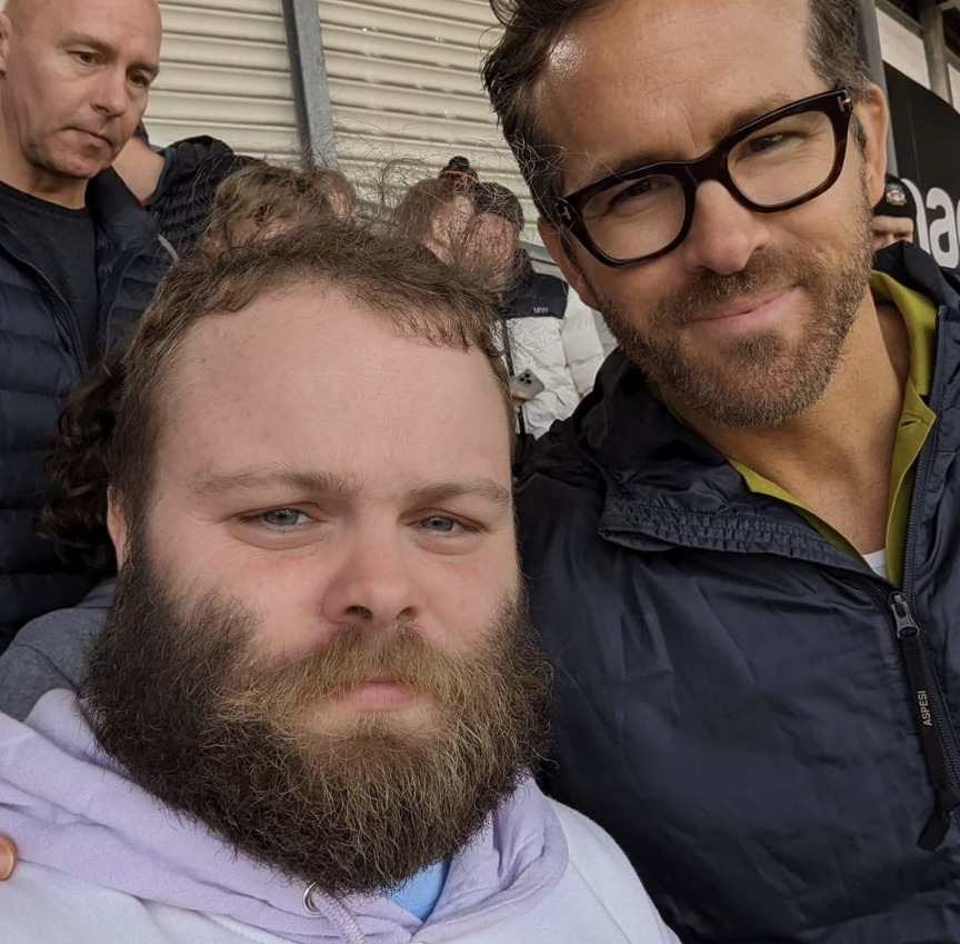 Christopher Cox with Ryan Reynolds at the Racecourse.