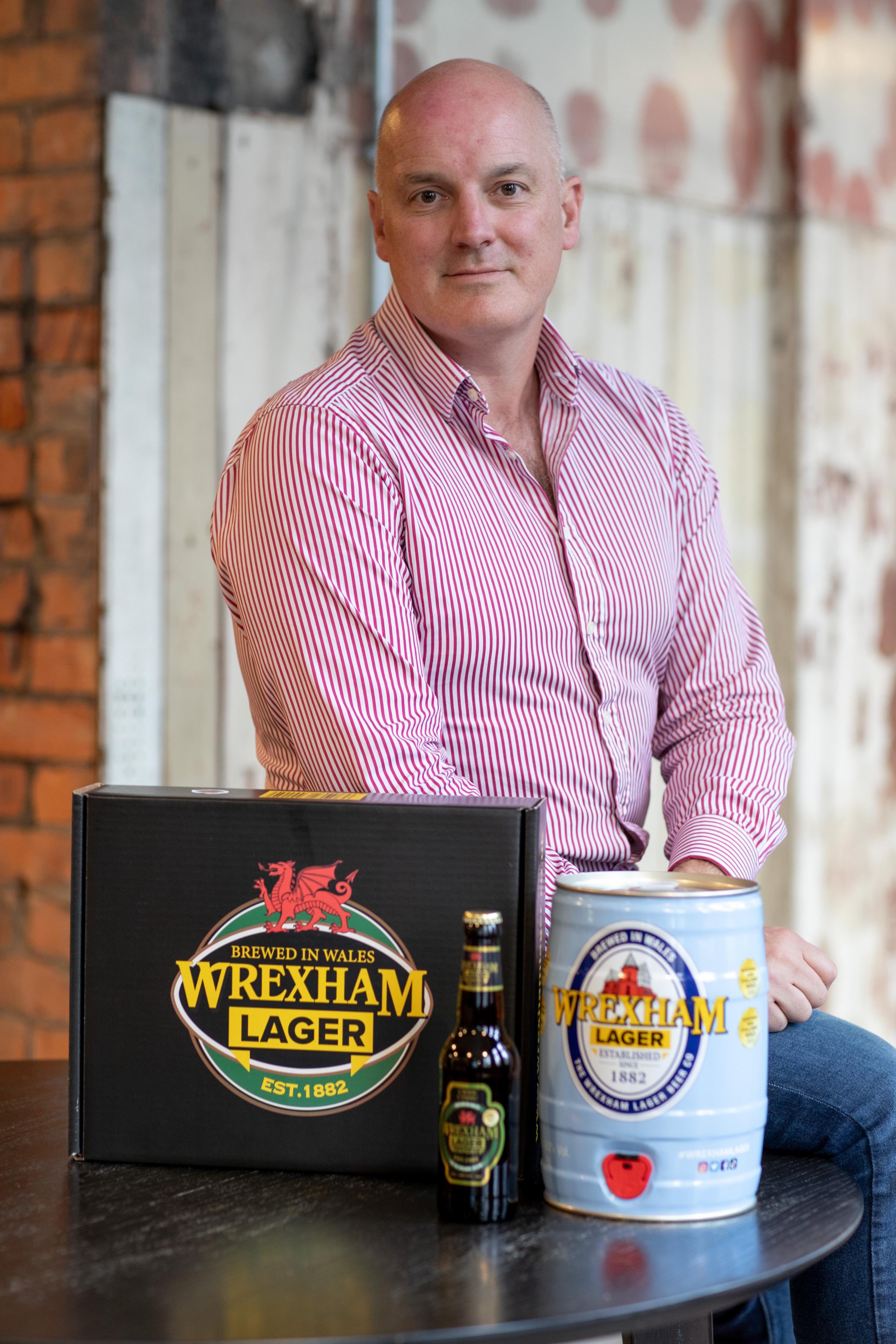 James Wright CEO Wrexham Lager.