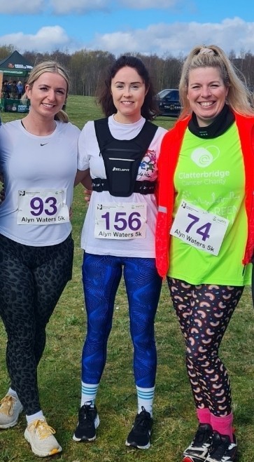 Blue Light Runners - Lara Shiers, Gwen Jones and Alison Heron.