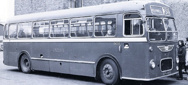 Holywell bus station 1966. Image courtesy of the Elvet Pierce collection