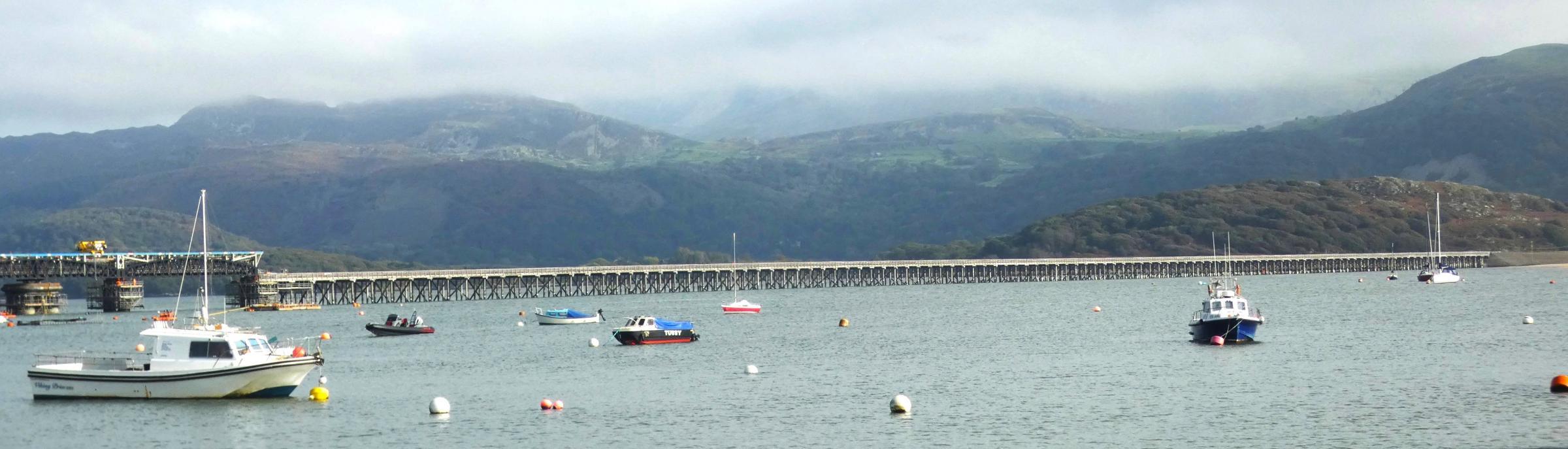 Barmouth harbour and railway bridge. Photo: Stephen Bromley