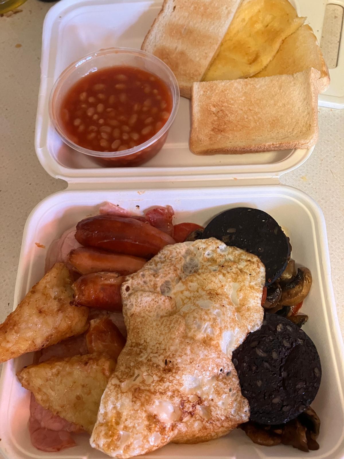 Breakfast delivery from Butty-licious in Shotton.