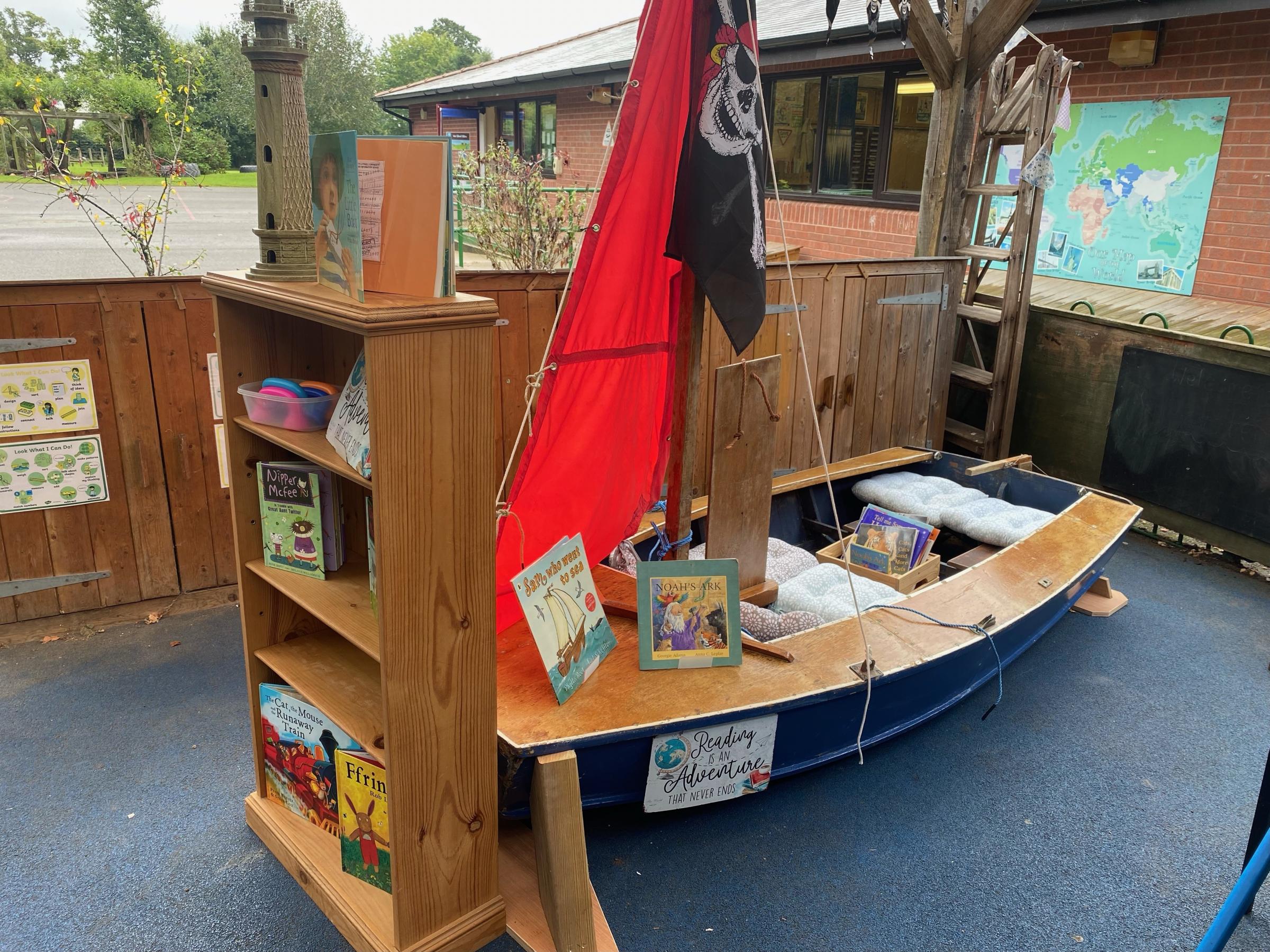 The Reading Boat at St Marys School.