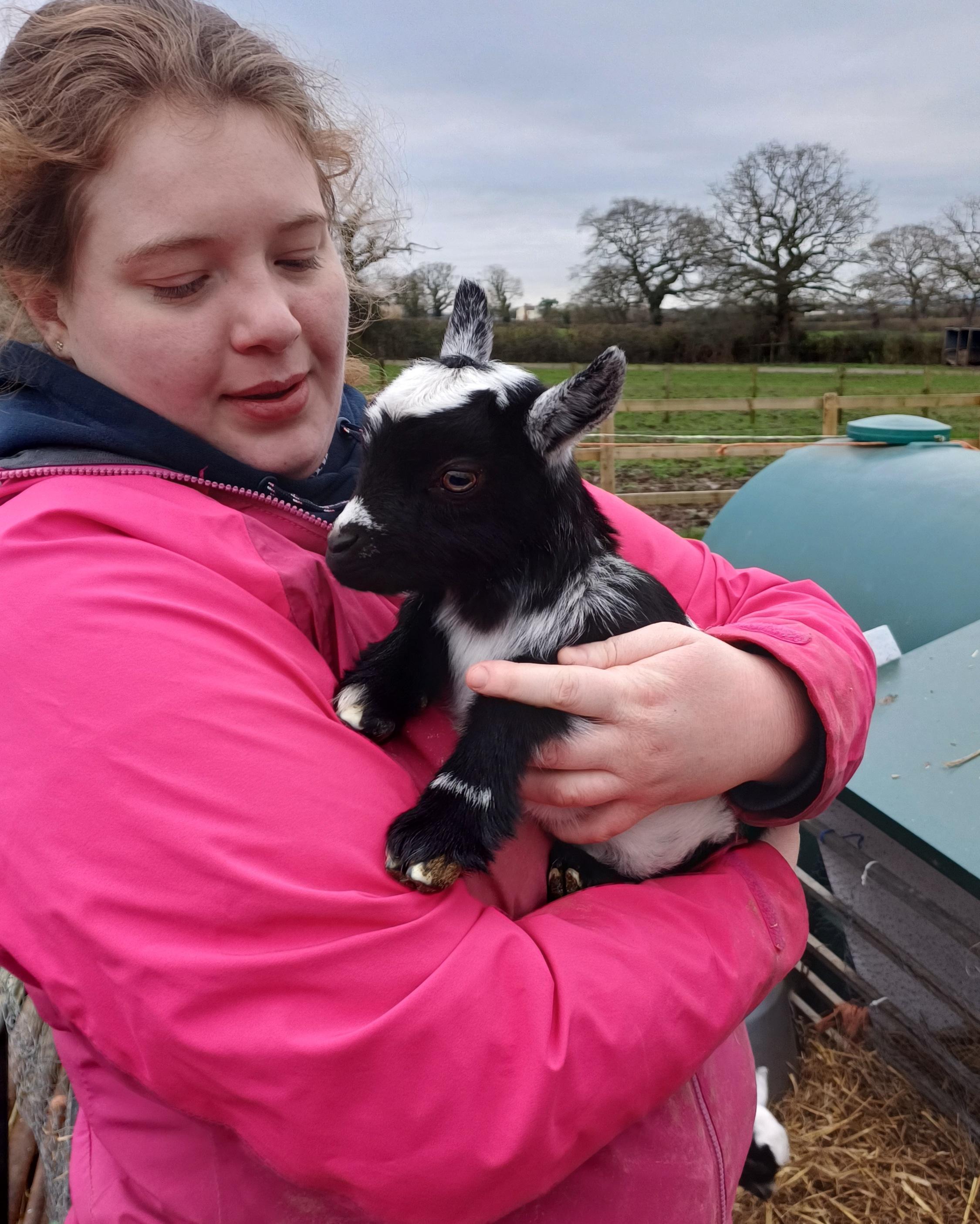 Getting to grips with farm life at Agri-cation CIC.