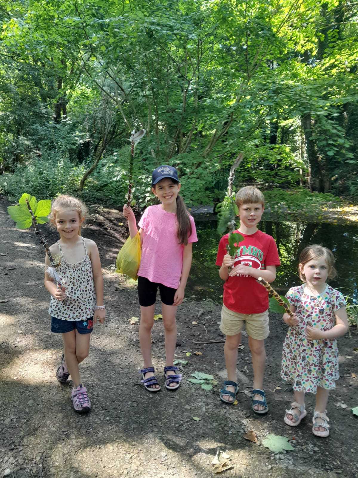 Children taking part in some of the summer activities.