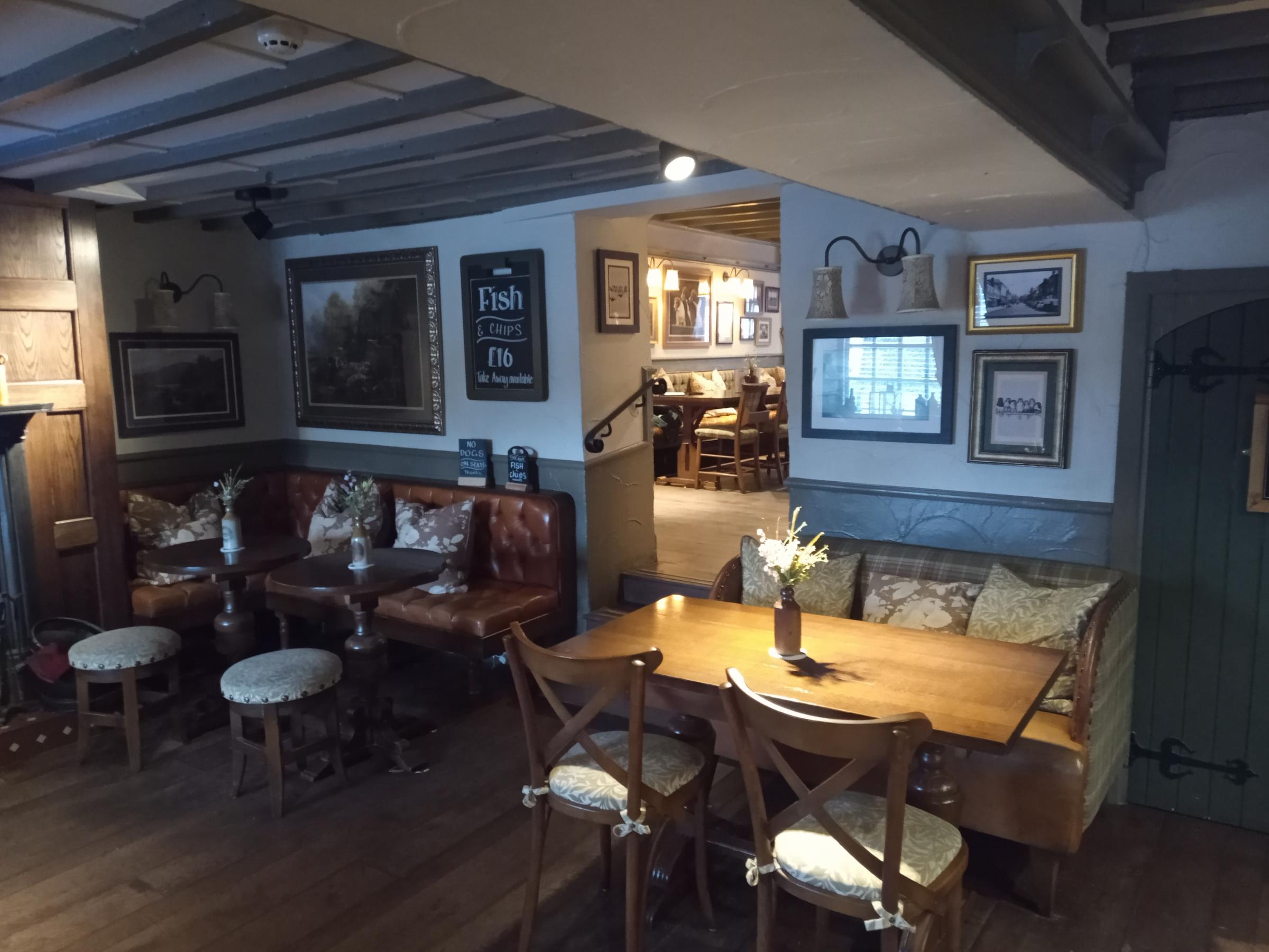 Inside The Crown Inn, Lixwm.