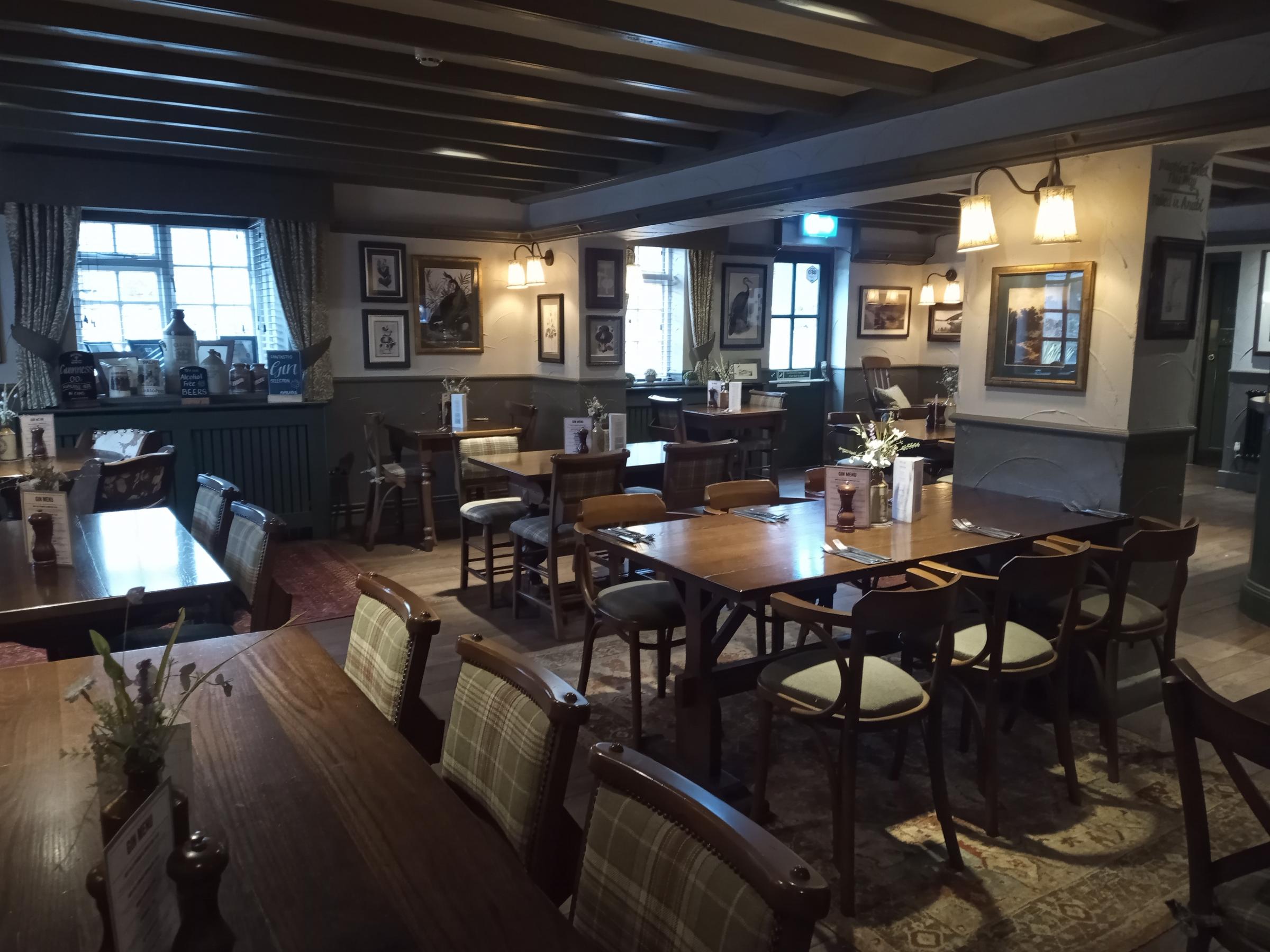 Inside The Crown Inn, Lixwm.