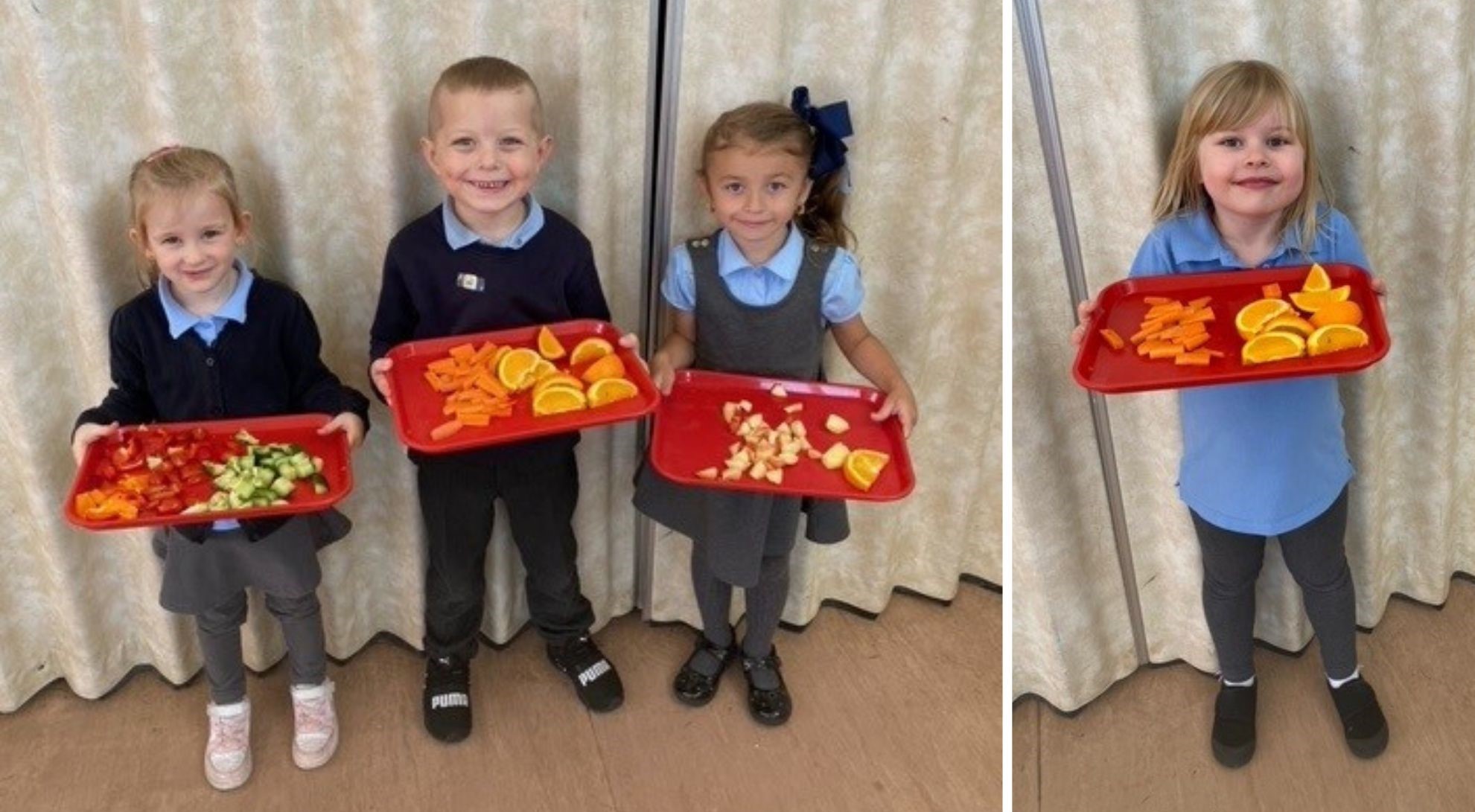 Harvest festival tasting at St Ethelwolds School.