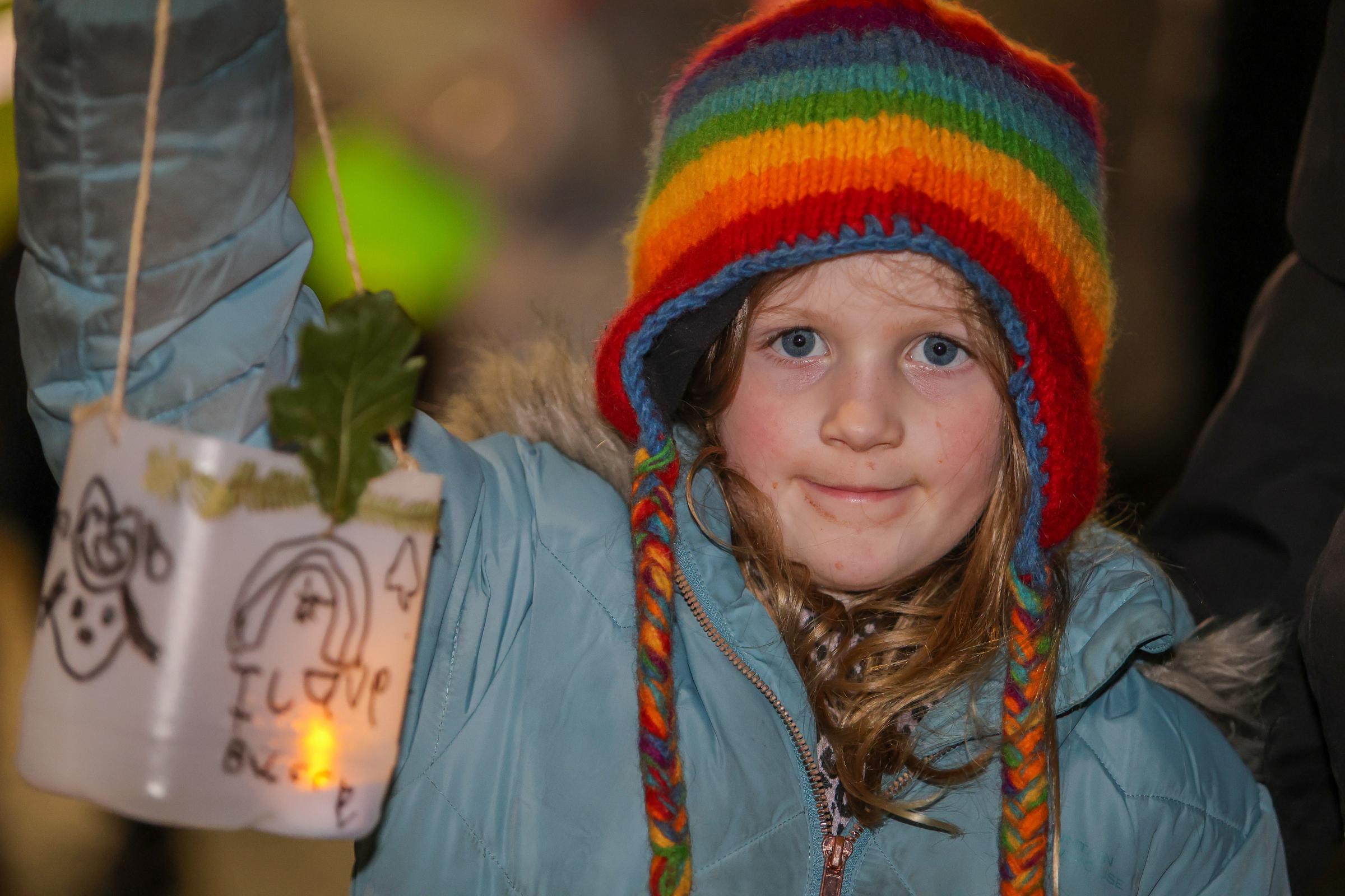 The Buckley Light Up Our Town lantern parade.