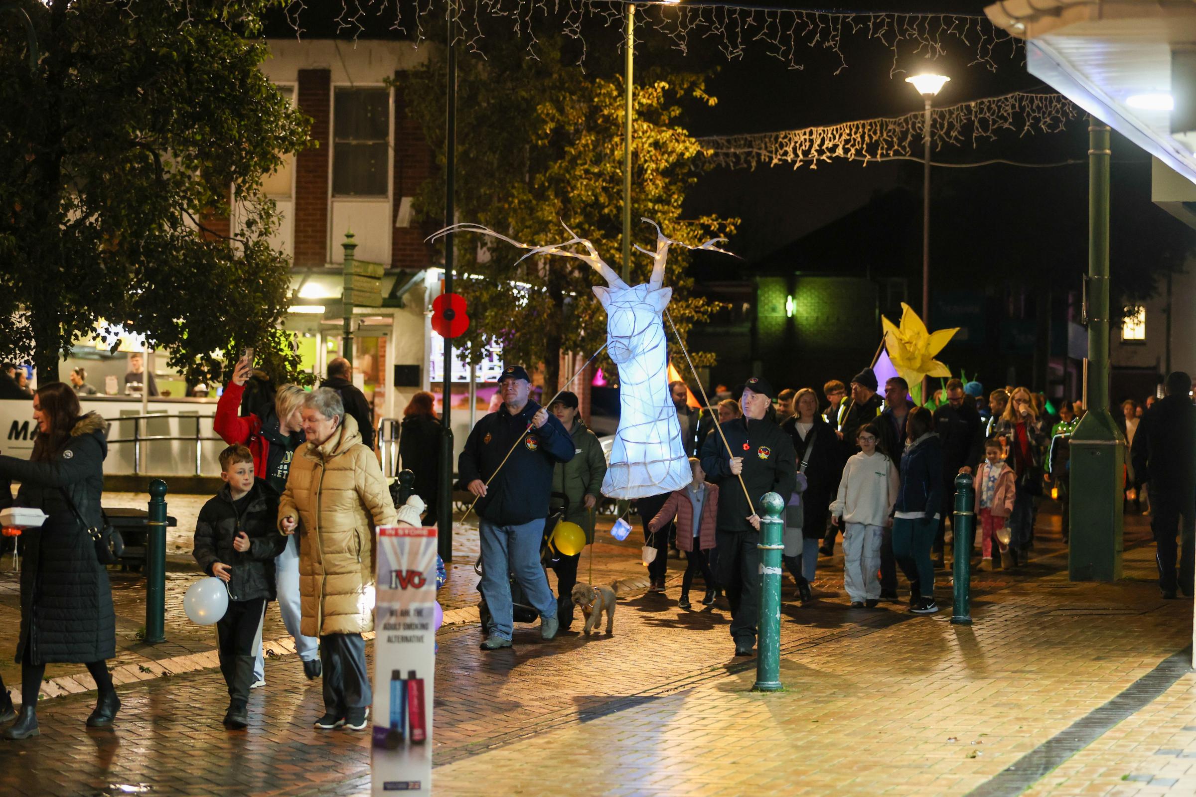 The Buckley Light Up Our Town lantern parade.