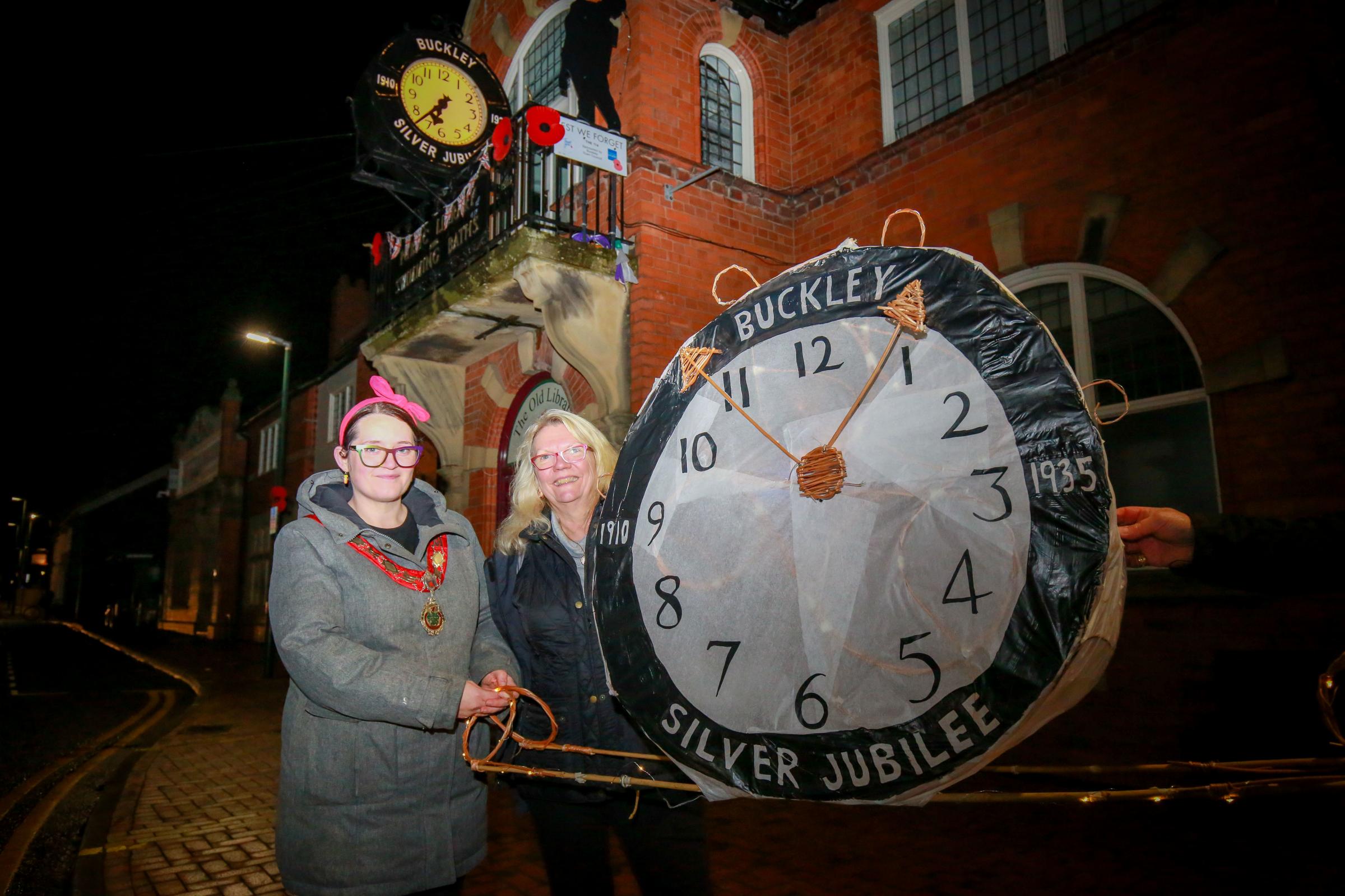 The Buckley Light Up Our Town lantern parade.