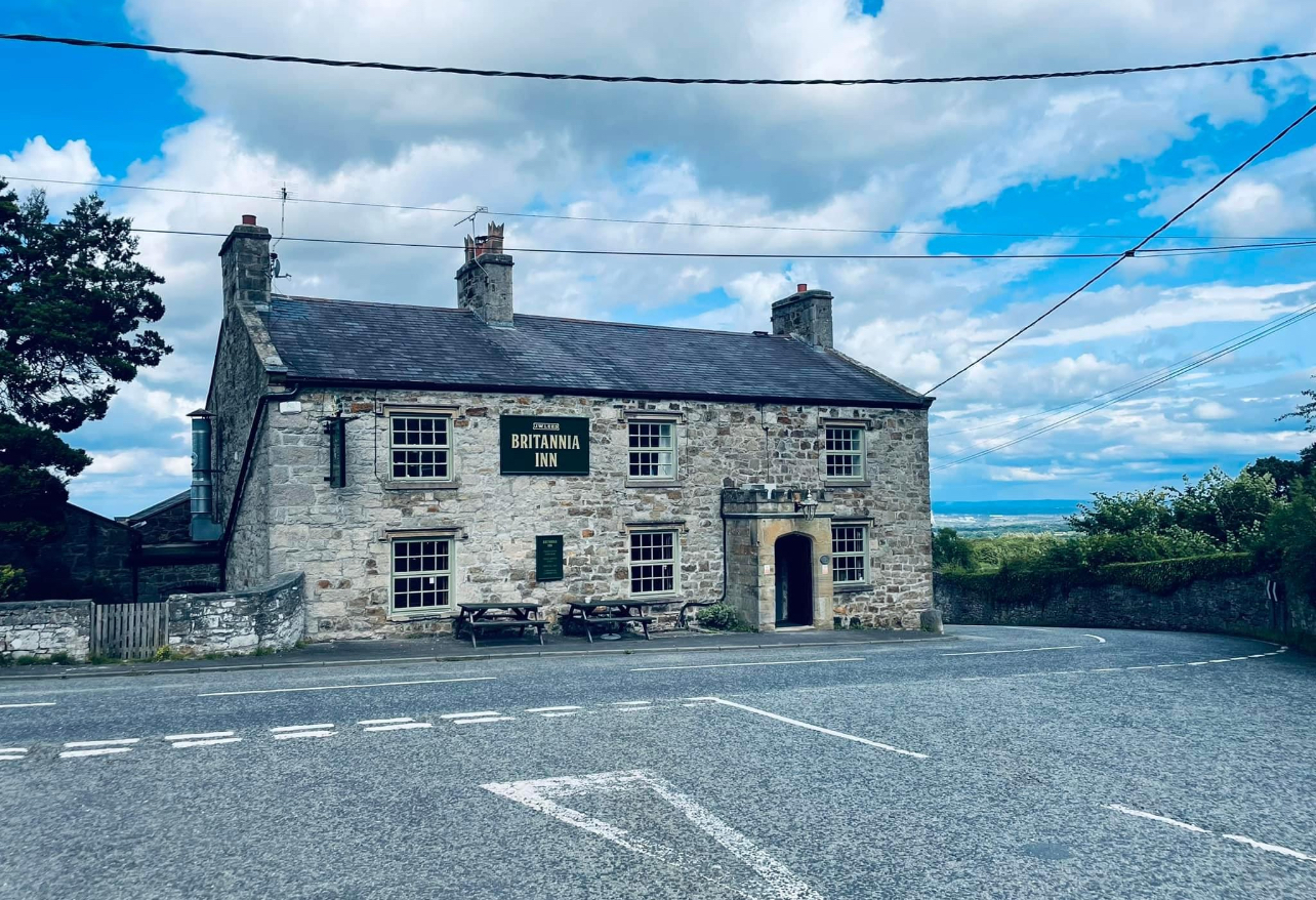 The Britannia Inn, formerly the village butchers, the building dates back to the 1800’s.