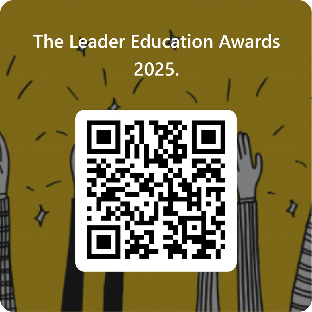 Leader Education Awards 2025 QR code