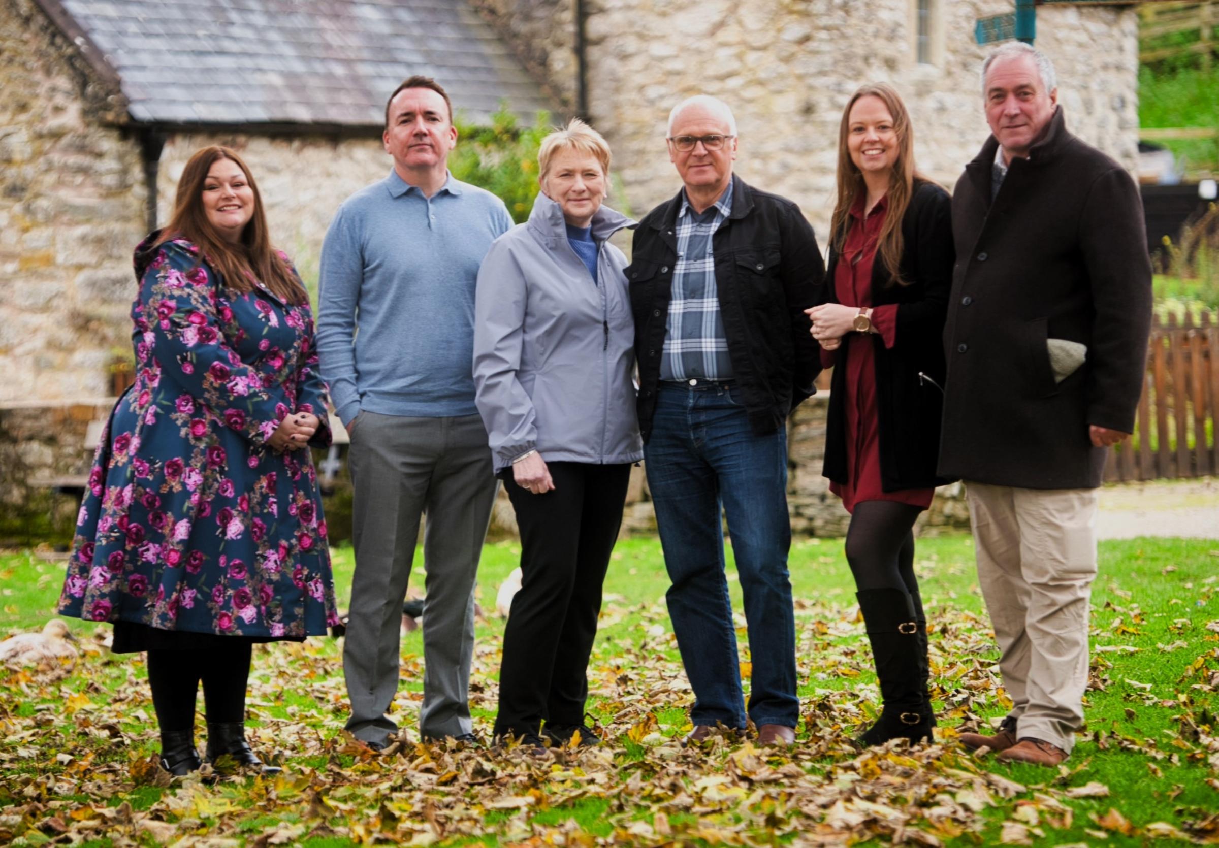 New trustees include Martin Williams and Samantha Lambert, pictured with the rest of the board - Brenda Harvey, Claire Powell, Conrad Jones, and Ian Brebner. Photo: Mike Powell Photography