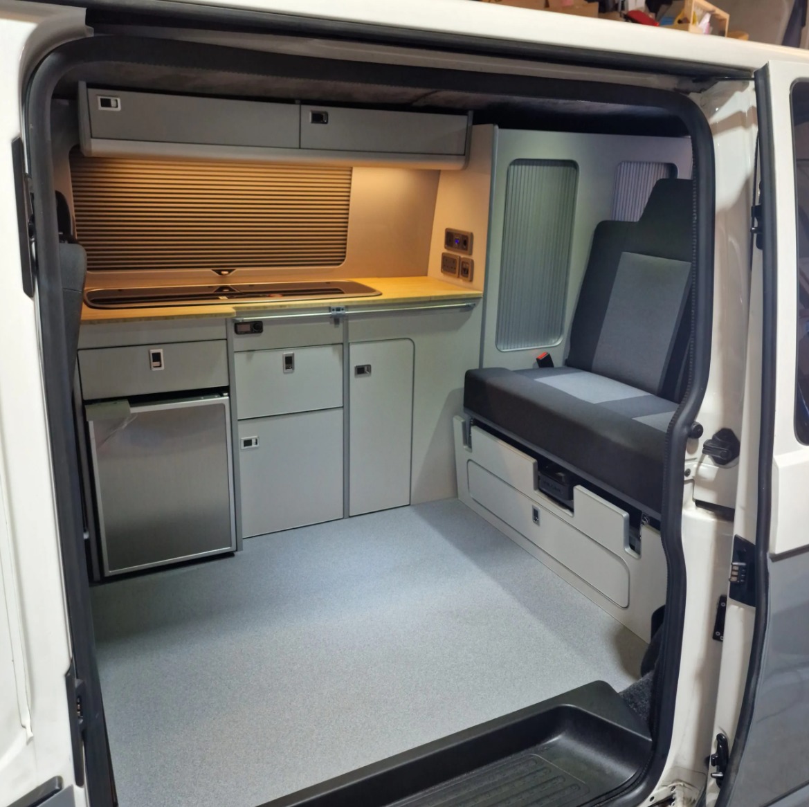 VW Transporter conversion work by Dubbed Campers.