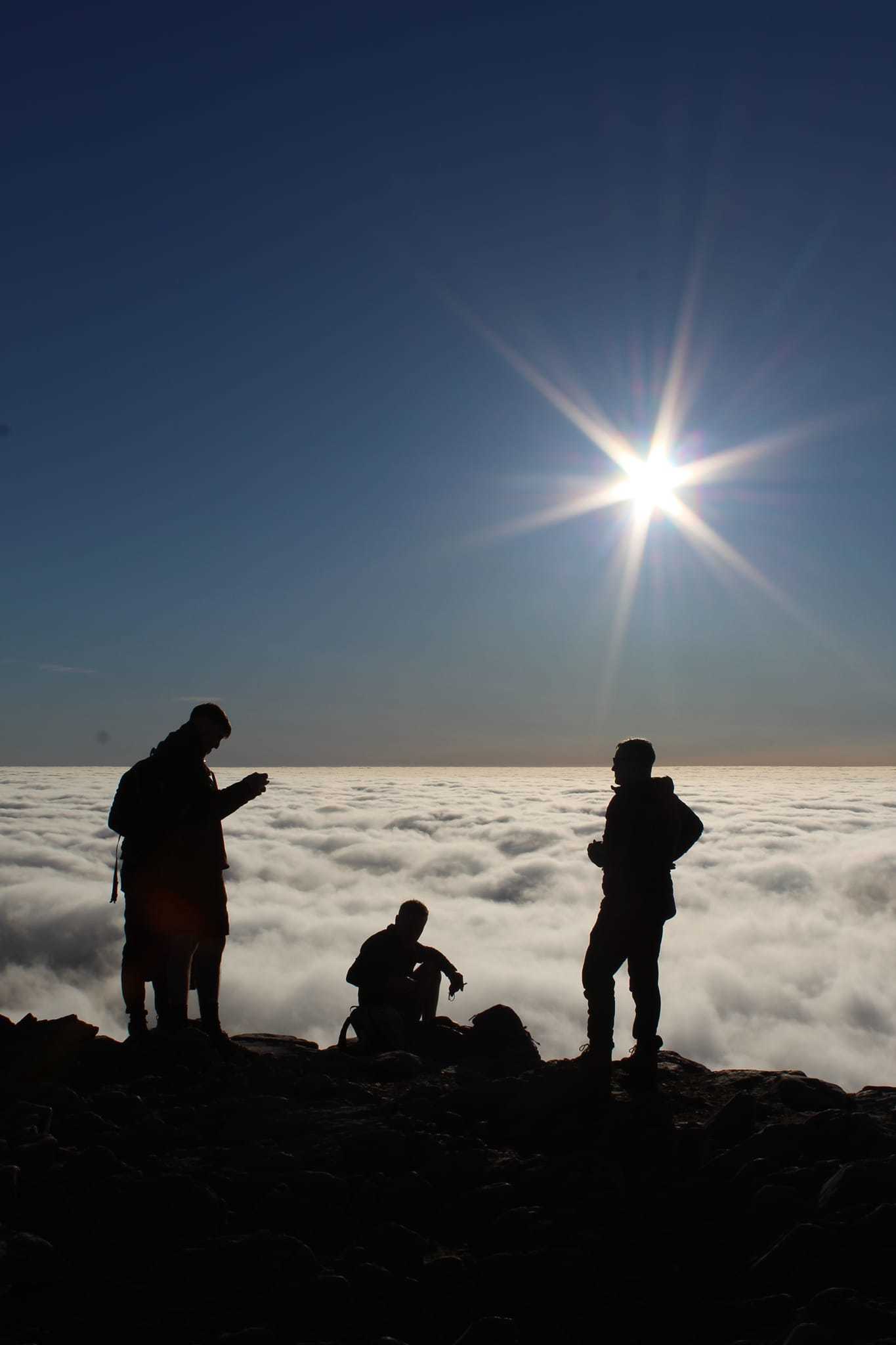 Snowdon Summit cloud inversion. Picture: Simon Dean