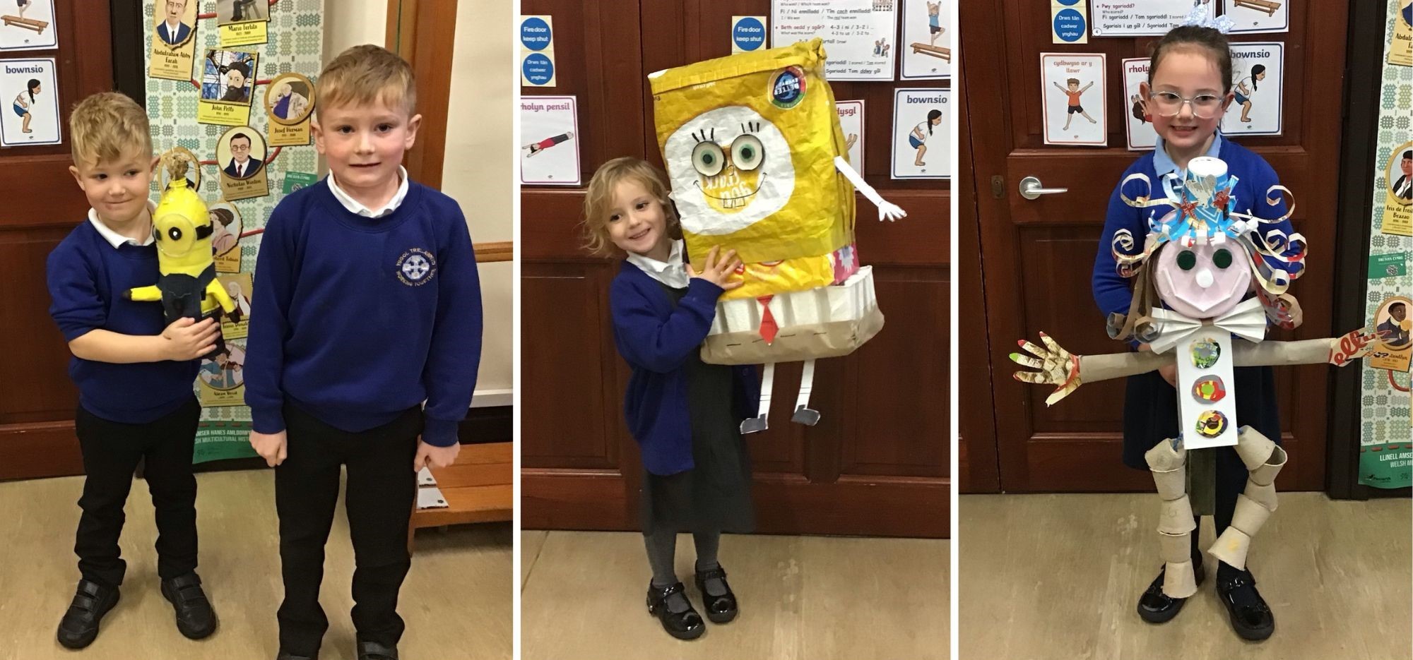 Eco Scarecrow competition at Ysgol Trelawnyd VA School.