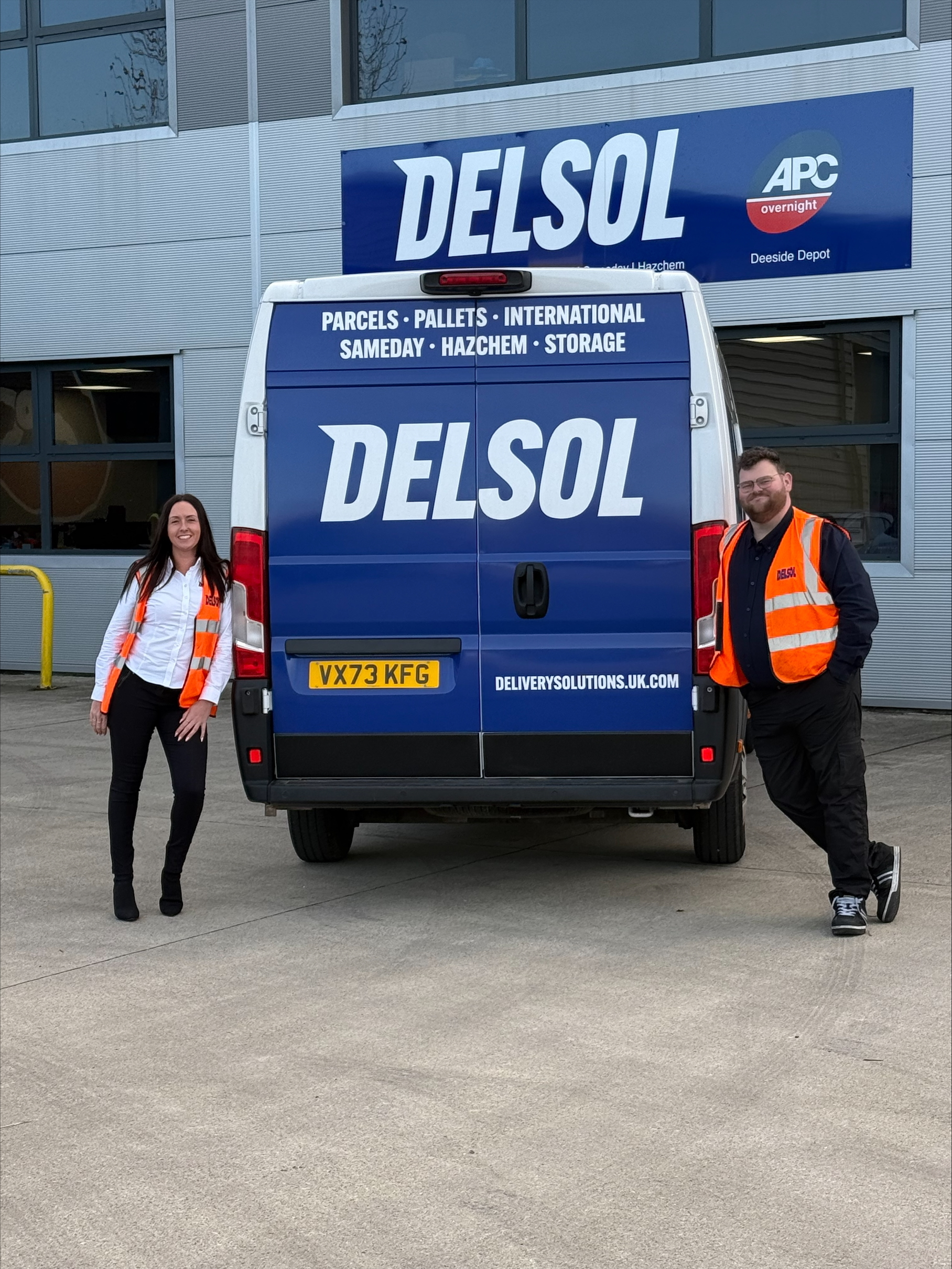 Delsols group chief executive Kathy Jones and Deeside operations manager Damian Conde.